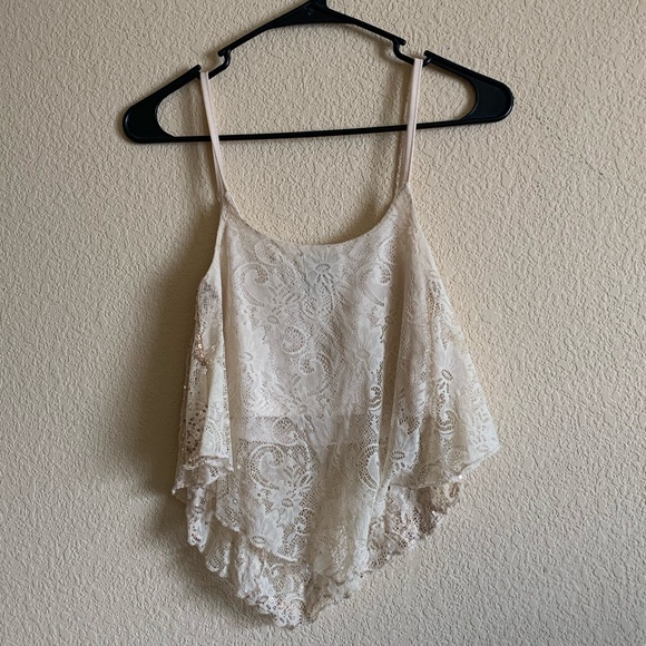 Sequin Lace crop top - Picture 3 of 3